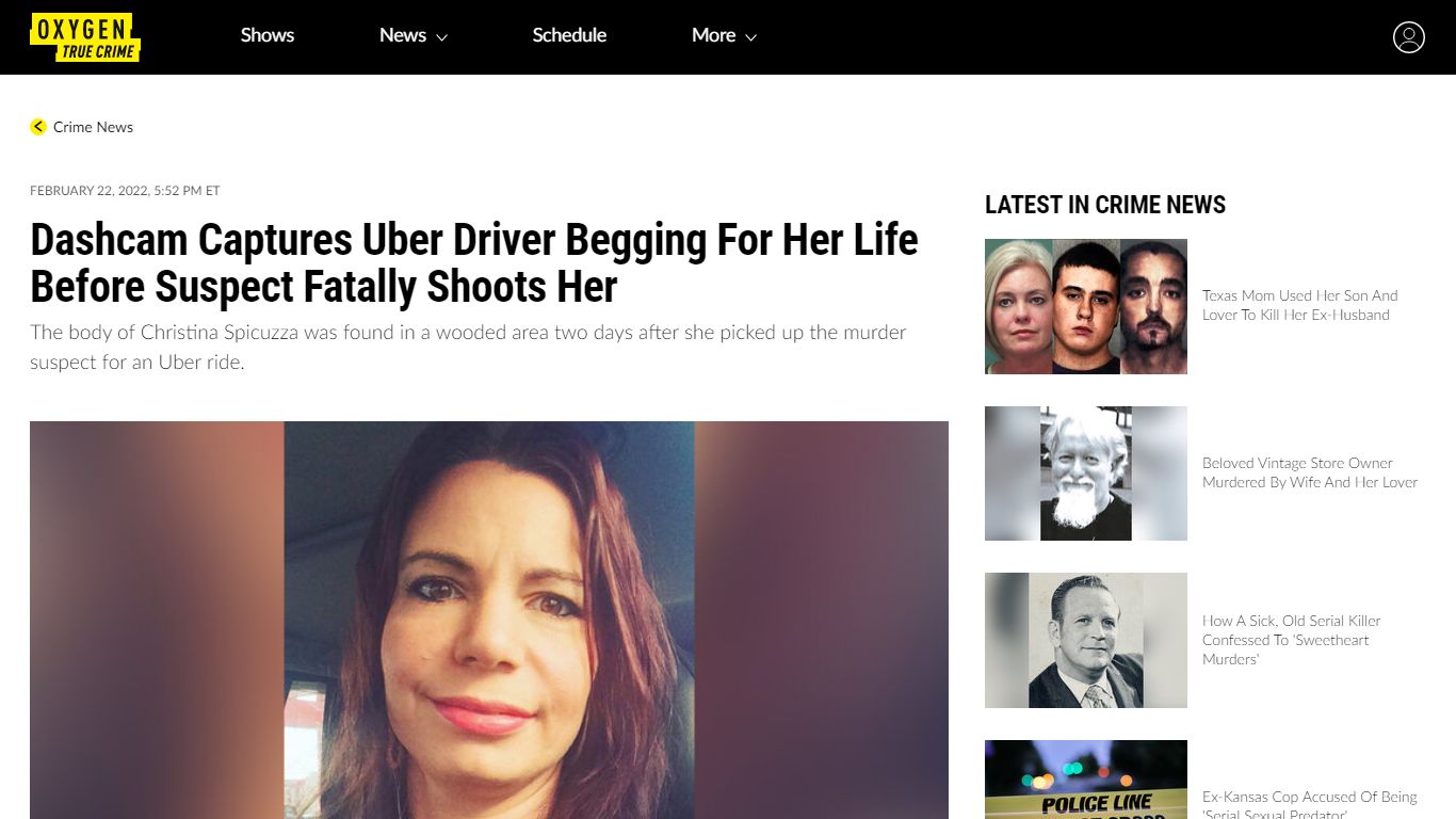 Calvin Crew Arrested In Uber Driver Christina Spicuzza Murder | Crime News