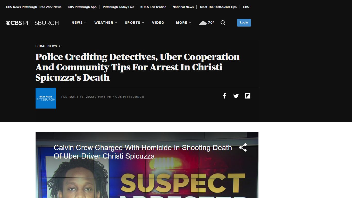 Police Crediting Detectives, Uber Cooperation And Community Tips For ...